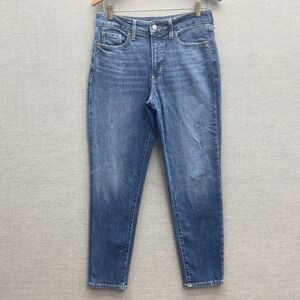 Old Navy OG Straight High Rise Jeans Secret Slim Pockets Medium Wash Size 4‎